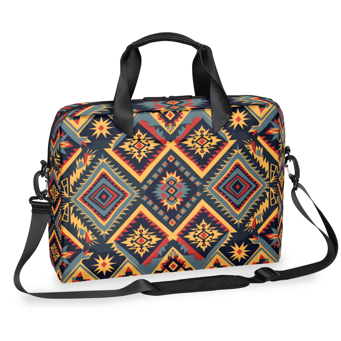 Herdesigns Aztec Laptop Bag for Women Men, Computer Case Briefcase Messenger Bags, 15-15.6 inch Laptop Sleeve Shoulder Bag