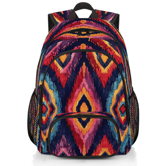 Herdesigns Aztec Southwestern Native Laptop Backpack for Women Men, 18.3 Inch Large Computer Backpacks Fashion Teacher Nurse Bag Casual Daypack for Work Travel