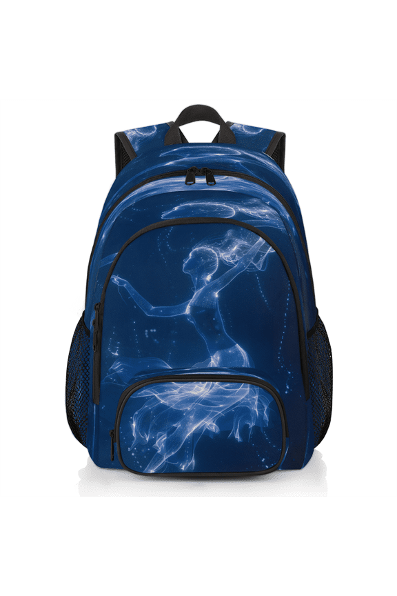 Ballerina Laptop Backpack for Women Men, 18.3 Inch Travel Work Backpacks, Art Waterproof Computer Casual Daypack Nurse Teacher Bags