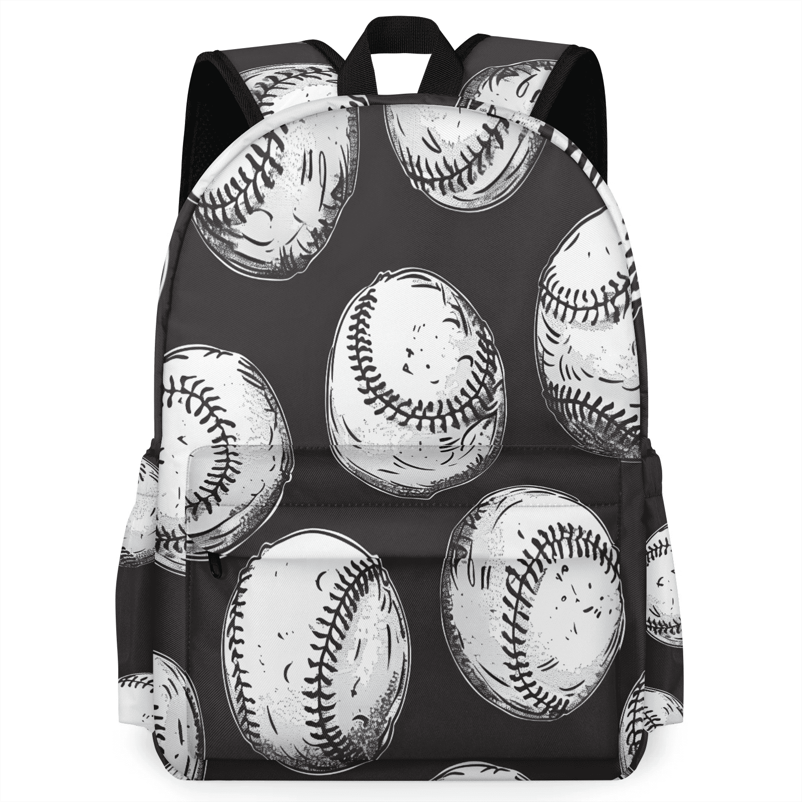 Herdesigns Baseball Backpack for Men Women, Lightweight Laptop Backpack 16.3 Inch American Sports Casual Daypack for Travel Work Commuter