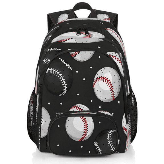 Herdesigns Baseball Print Laptop Backpack for Women Men, Work Computer Backpacks, 18.3 Inch Large Computer Nurse Teacher Bags Travel Casual Daypack
