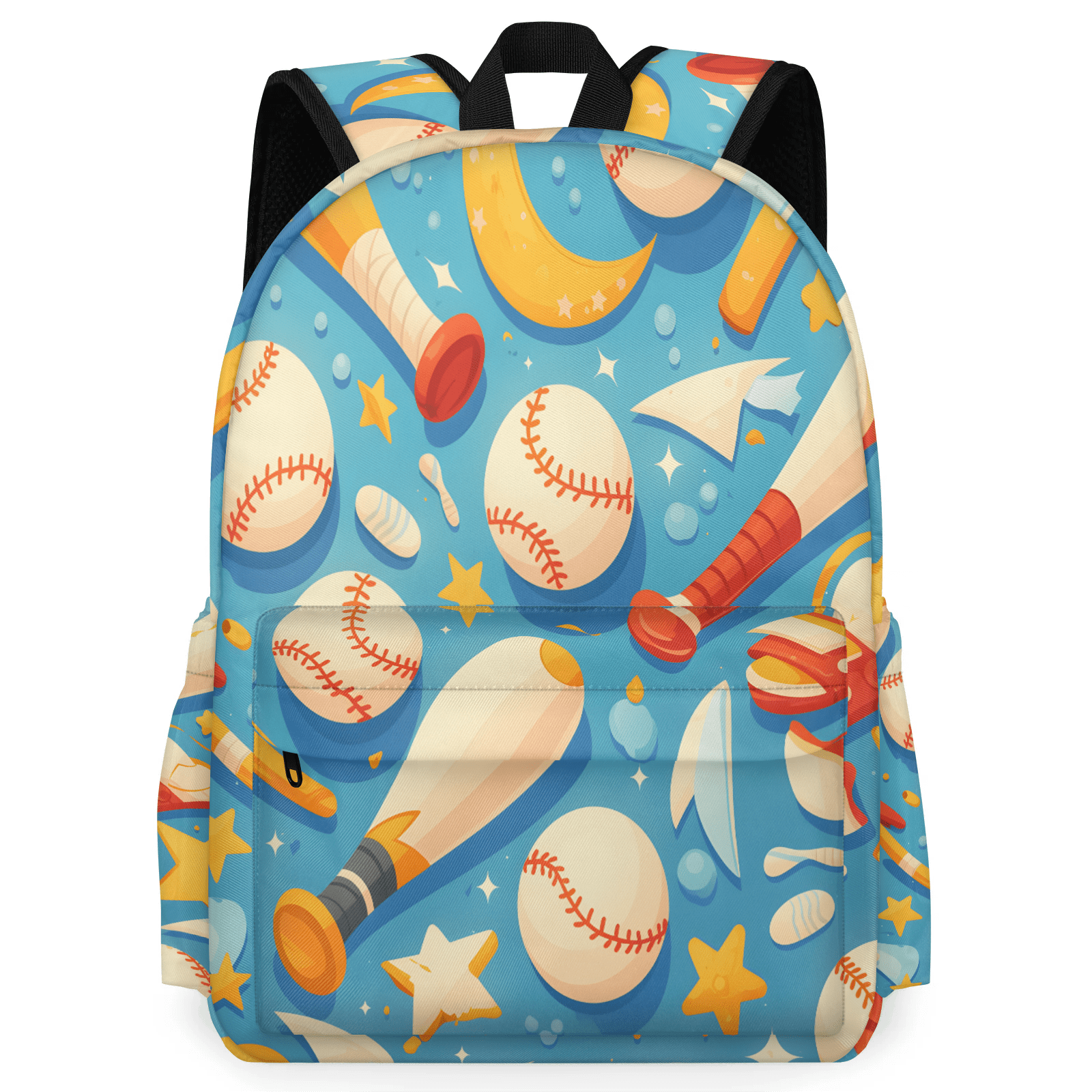 Herdesigns Baseball Theme Travel Backpack 16.3 Inch Casual Laptop Backpack for Men Women Adults Daily Daypack for Work Commuter, Sport Gaming