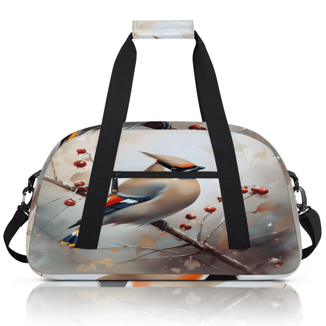 Herdesigns Birds Sports Duffle Bag for Women & Men, Vintage Gym Bag Dance Bag Overnight Bag Carry On Weekender Travel Bag