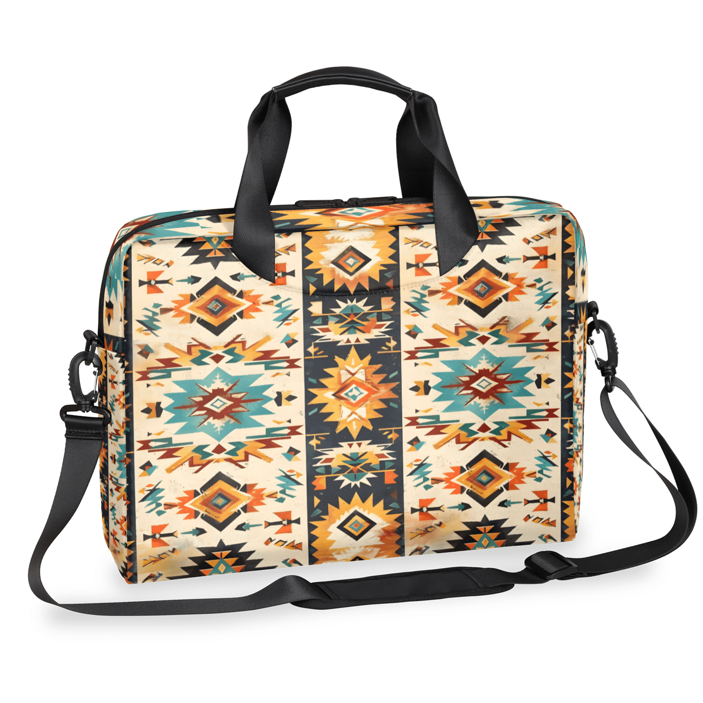 Herdesigns Boho Aztec Western Laptop Bag for Women Men, Computer Case Briefcase Messenger Bags, 15-15.6 inch Laptop Sleeve Shoulder Bag
