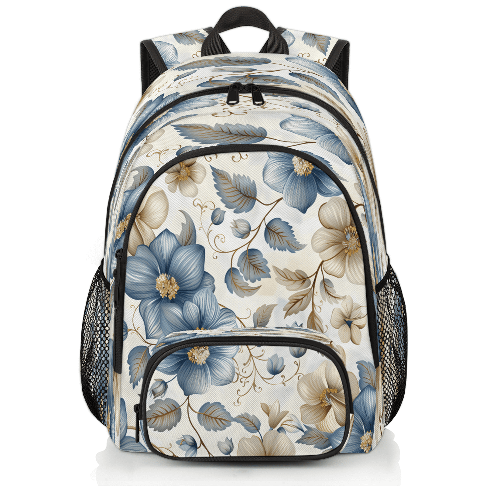 Herdesigns Boho Floral Laptop Backpack for Women Men, 18.3 