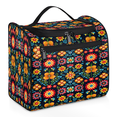 thumbnail image 1 of Herdesigns Boho Flower Toiletry Bag for Women, Travel Makeup Bag, Waterproof Hanging Cosmetic Organizer for Toiletries & Makeup Essentials, 1 of 7