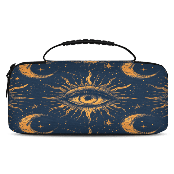 Herdesigns Boho Moon Carrying Case for Nintendo Switch 2 with 20 Game Card Slots, Portable Travel Carry Case for Accessories and Console