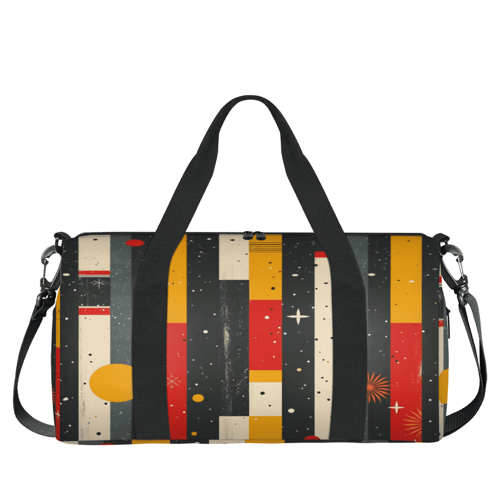 Herdesigns Boho Striped Gym Bag for Women, Duffle Bag for Travel Sport, Geometry Lightweight Waterproof Carry on Weekender Dance Yoga Workout Bags