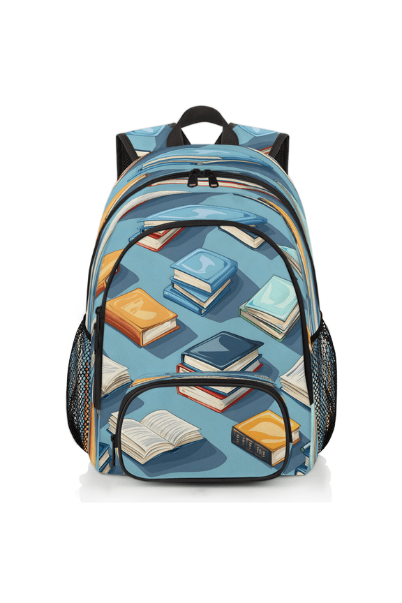 Books Pattern Laptop Backpack for Women Men, 18.3 Inch Large Computer Backpacks Fashion Teacher Nurse Bag Casual Daypack for Work Travel