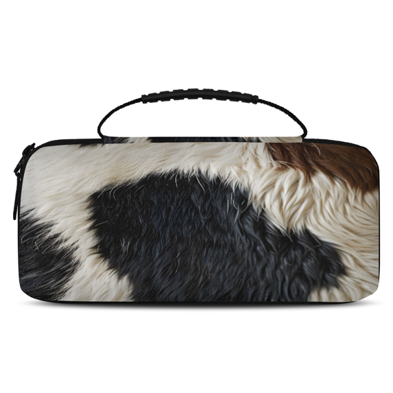 Herdesigns Brown Cow Carrying Case for Nintendo Switch 2 with 20 Game Card Slots, Portable Travel Carry Case for Accessories and Console