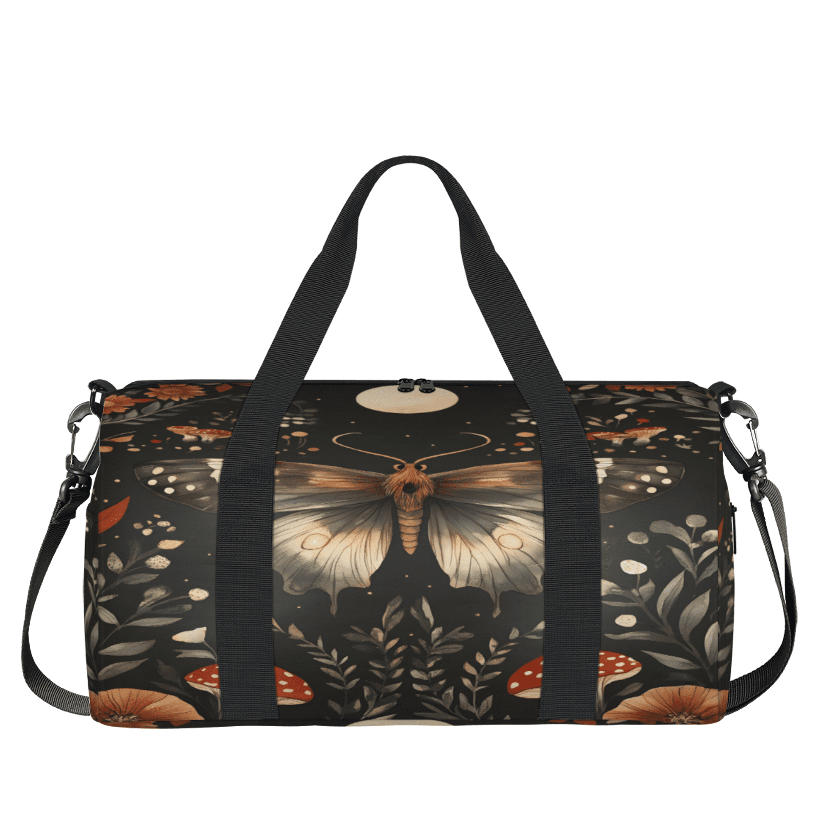 Herdesigns Butterflies Gym Bag for Women, Animal Duffle Bag for Travel Sport, Lightweight Waterproof Carry on Weekender Overnight Dance Yoga Workout Bags