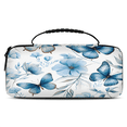 thumbnail image 1 of Herdesigns Butterfly Blue Floral Carrying Case for Nintendo Switch 2 with 20 Game Card Slots, Portable Travel Carry Case for Accessories and Console, 1 of 8