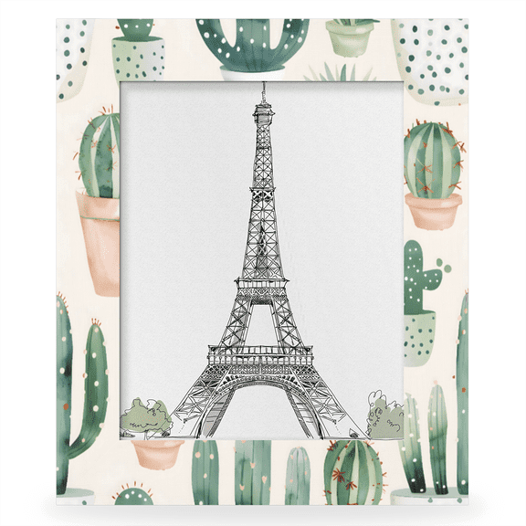 Herdesigns Cactus 8x10 Picture Frame, Wood Photo Frame for Wall & Tabletop, Vertical & Horizontal Display Home Decor