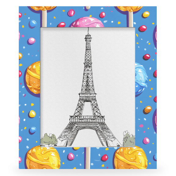 Herdesigns Candy 8x10 Picture Frame, Colorful Wood Photo Frame for Wall & Tabletop, Vertical & Horizontal Display Home Decor