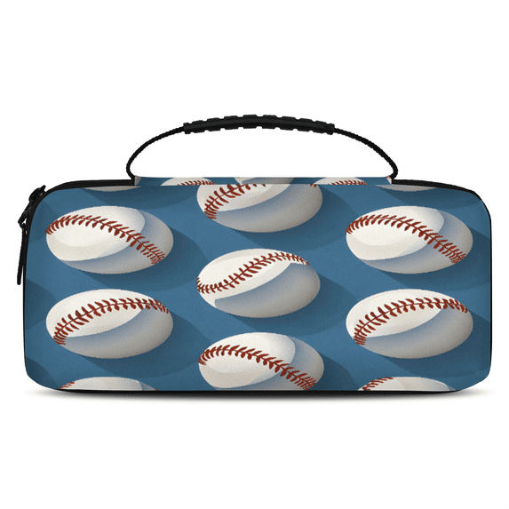Herdesigns Carry Case Compatible for Nintendo Switch 2, Protective Travel Switch Carrying Case with 20 Game Card Slots for Switch Console & Accessories,Baseball Pattern