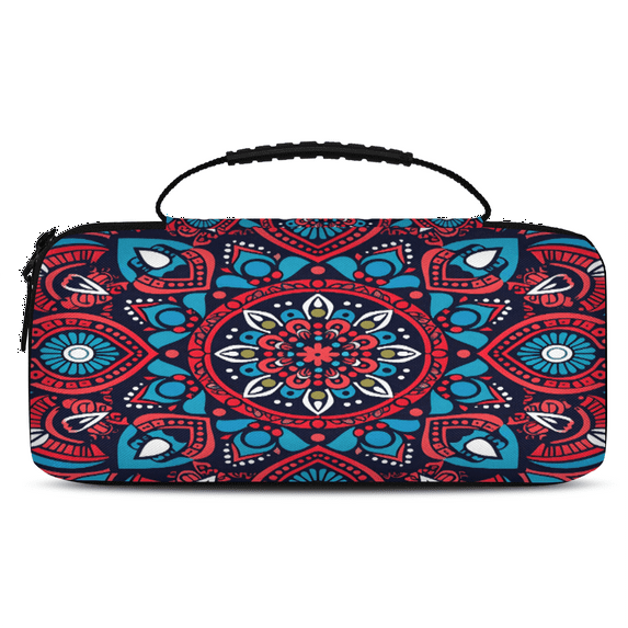 Herdesigns Carry Case Compatible for Nintendo Switch 2, Protective Travel Switch Carrying Case with 20 Game Card Slots for Switch Console & Accessories,Bohemian Mandala