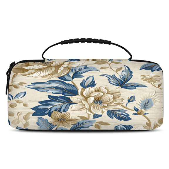 Herdesigns Carry Case Compatible for Nintendo Switch 2, Protective Travel Switch Carrying Case with 20 Game Card Slots for Switch Console & Accessories,Flower Vintage