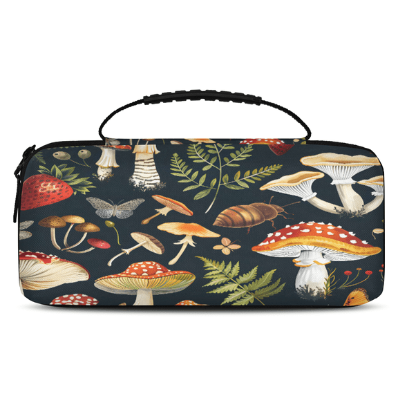 Herdesigns Carry Case Compatible for Nintendo Switch 2, Protective Travel Switch Carrying Case with 20 Game Card Slots for Switch Console & Accessories,Mushroom