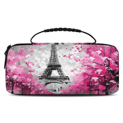 Herdesigns Carry Case Compatible for Nintendo Switch 2, Protective Travel Switch Carrying Case with 20 Game Card Slots for Switch Console & Accessories,Paris Eiffel Tower