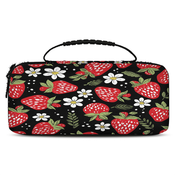 Herdesigns Carry Case Compatible for Nintendo Switch 2, Protective Travel Switch Carrying Case with 20 Game Card Slots for Switch Console & Accessories,Strawberry
