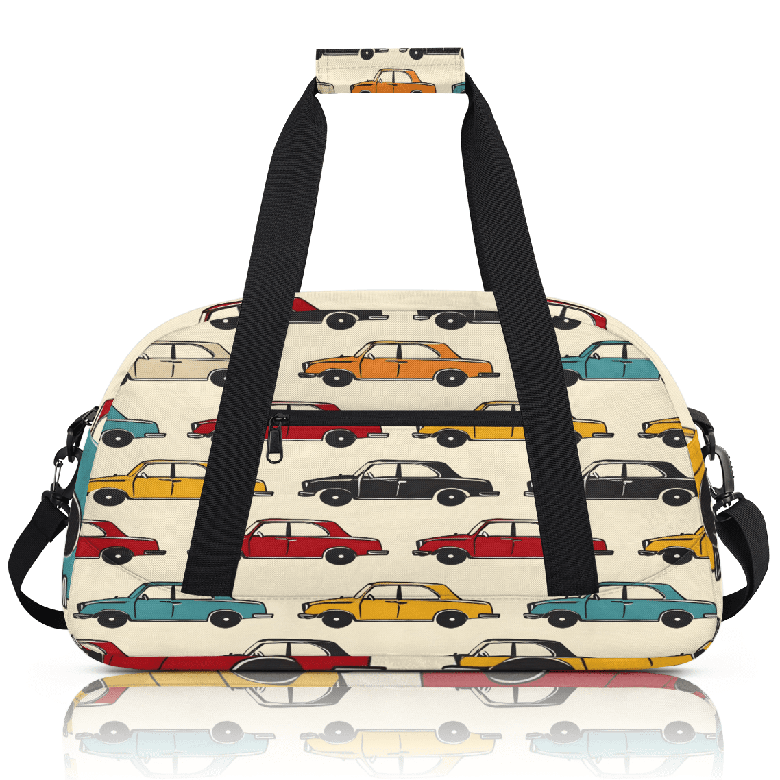 Herdesigns Cars Sports Duffle Bag for Women & Men, Gym Bag Dance Bag Overnight Bag Carry On Weekender Travel Bag