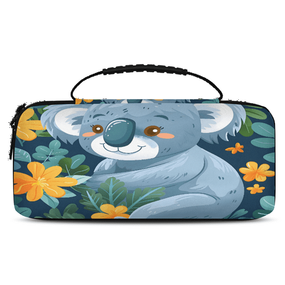 Herdesigns Cartoon Koala Carrying Case for Nintendo Switch 2 with 20 Game Card Slots, Portable Travel Carry Case for Accessories and Console