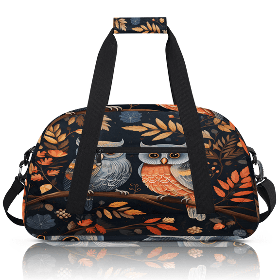 Herdesigns Cartoon Owl Sports Duffle Bag for Women & Men, Cute Owls Gym Bag Dance Bag Overnight Bag Carry On Weekender Travel Bag