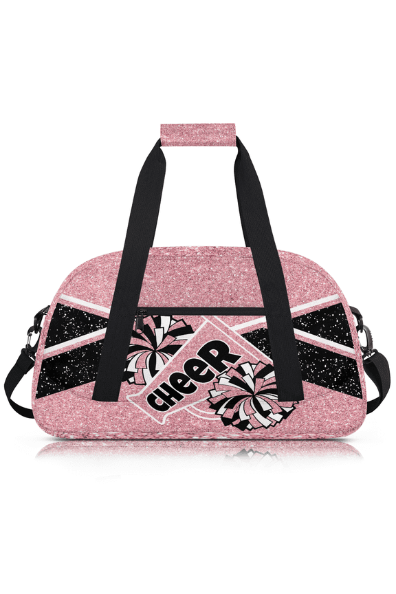 Cheer Bag Sports Duffle Bags Cheerleader Coral Pinks Gym Bag Weekender Travel Bag Waterproof Overnight Bag Carry On Travel Tote Bag Dance Bags
