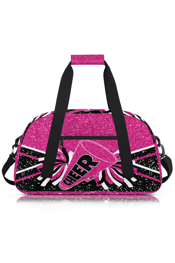 Cheer Bags Overnight Duffel Bags Cheerleading Pink Black Sport Gym Bag Travel Bag Travel Waterproof Weekender Bag Carry On Travel Tote Bag Dance Bags