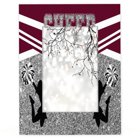 Herdesigns Cheer Red 4x6 Picture Frame Wood Photo Frame Table Display or Wall Hanging Decoration for Vertical or Horizontal Display