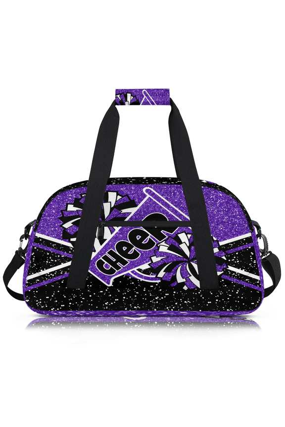 Cheerleader Bags Sport Duffle Bag Purple Cheer Cheer Gym Bags Overnight Travel Bag Waterproof Weekender Bags Carry On Travel Tote Bag Dance Bag