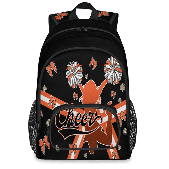 Herdesigns Cheerleader Laptop Backpack for Women Men, 18.3 Inch Cheer Yellow Large Computer Backpacks Fashion Teacher Nurse Bag Casual Daypack for Work Travel