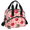 thumbnail image 1 of Herdesigns Cherry Insulated Lunch Bag for Women Men Adults Large Reusable Lunch Box Cute Fruit Leakproof Cooler Tote Bags with Adjustable Shoulder Strap, 1 of 6