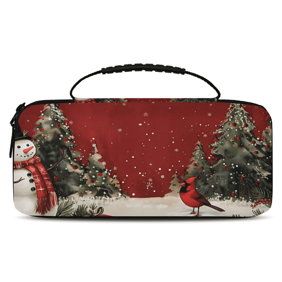 Herdesigns Christmas Carrying Case for Nintendo Switch 2 with 20 Game Card Slots, Portable Travel Carry Case for Accessories and Console