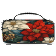 thumbnail image 1 of Herdesigns Christmas Flower Carry Case Compatible with Nintendo Switch OLED Model 2021/Switch 2017, Protective Travel Switch Carrying Case with 20 Game Card Slots for Switch Console & Accessories, 1 of 8