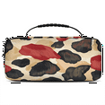 thumbnail image 1 of Herdesigns Colored Leopard Print Carry Case Compatible for Nintendo Switch OLED Model 2021/Switch 2017, Protective Travel Switch Carrying Case with 20 Game Card Slots for Switch Console & Accessories, 1 of 7