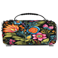 thumbnail image 1 of Herdesigns Colorful Flowers Carry Case Compatible with Nintendo Switch 2017 & Oled 2021, with 20 Game Card Slots, Spring Summer Portable Travel Carrying Case Pouch for Accessories & Games, 1 of 8