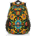thumbnail image 1 of Herdesigns Colorful Mexican Flowers Laptop Backpack for Women Men, 18.3 Inch Large Computer Backpacks Fashion Teacher Nurse Bag Casual Daypack for Work Travel, 1 of 8