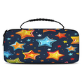 thumbnail image 1 of Herdesigns Colorful Stars Carry Case Compatible with Nintendo Switch 2017 & Oled 2021, with 20 Game Card Slots, Star Galaxy Portable Travel Carrying Case Pouch for Accessories & Games, 1 of 8