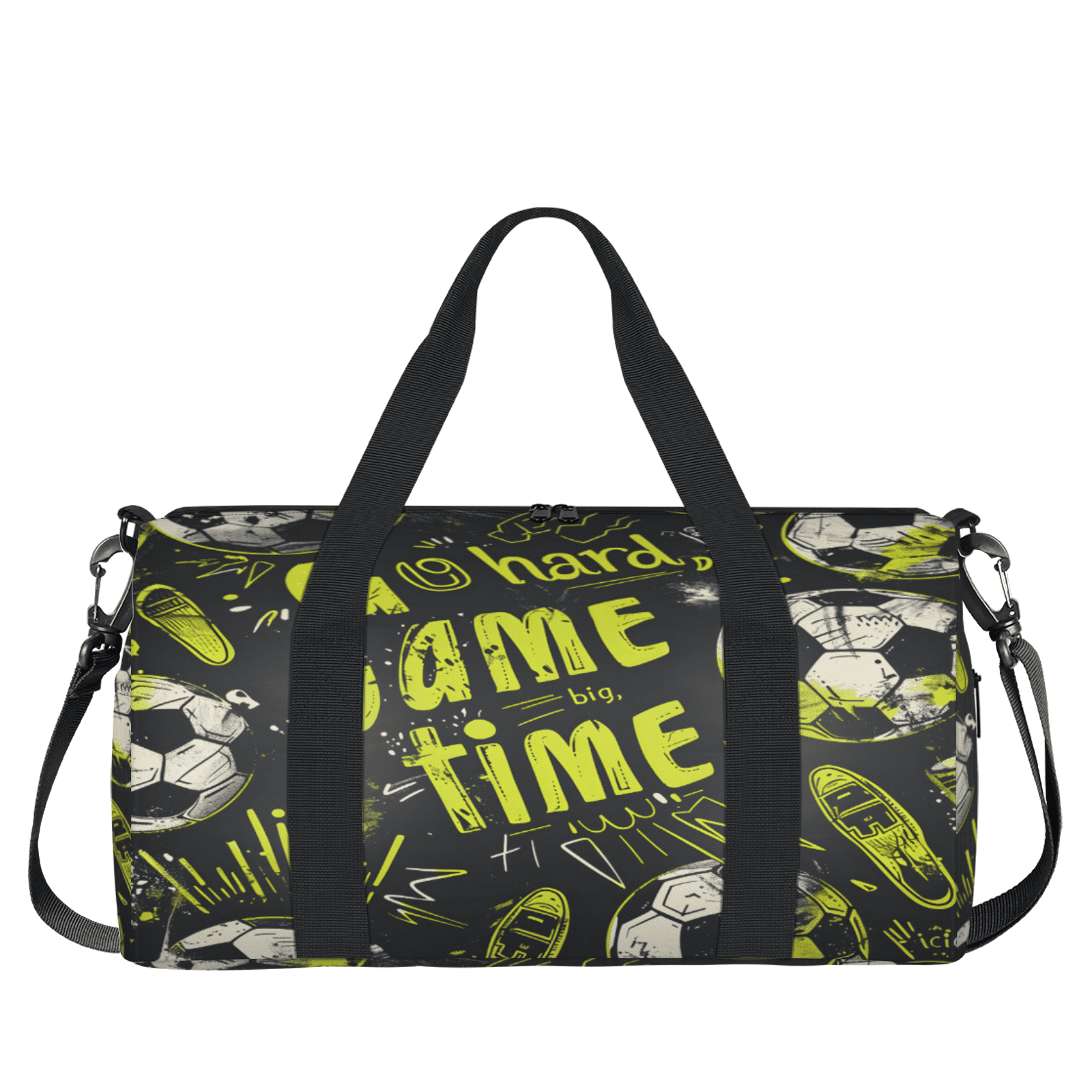 Herdesigns Cool Football Gym Bag for Women, Duffle Bag for Travel Sport, Lightweight Waterproof Carry on Weekender Dance Yoga Workout Bags