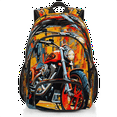 thumbnail image 1 of Herdesigns Cool Motorcycle Laptop Backpack for Women Men, 18.3 Inch Large Computer Backpacks Fashion Teacher Nurse Bag Casual Daypack for Work Travel, 1 of 8