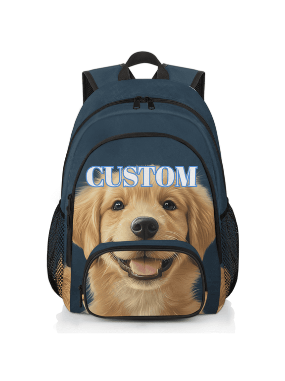 Custom Backpack Personalized Laptop Backpack for Women Men with Name Photo Customized Travel Computer Casual Bag