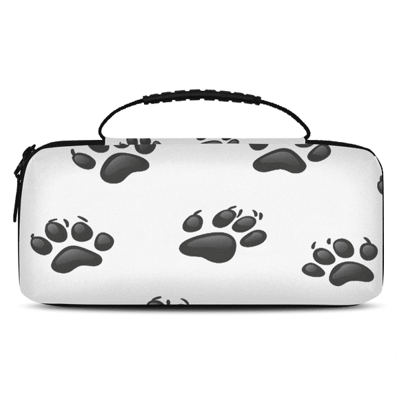 Herdesigns Cute Animal Dog Paw Carry Case Compatible with Nintendo Switch 2017 & Oled 2021, with 20 Game Card Slots, Dog Paws Portable Travel Carrying Case Pouch for Accessories & Games