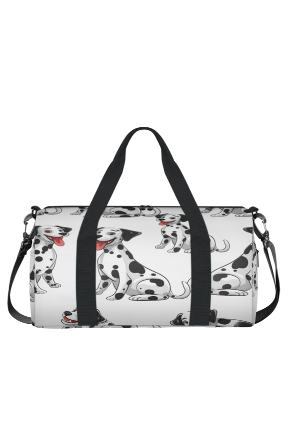 Cute Dalmatian Dog Gym Bag for Women, Duffle Bag for Travel Sport, Lightweight Waterproof Carry on Weekender Overnight Dance Yoga Workout Bags