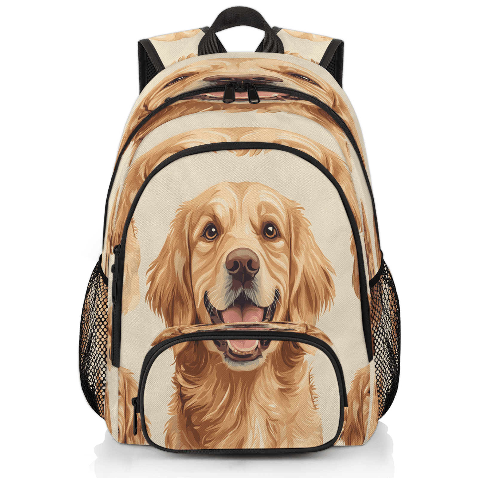Large 16 Inch Backpack Daypack Spacious Capacity Dog Print Design Amazon.com | AIOMXZZ Personalized Doberman Backpack with  main image 3