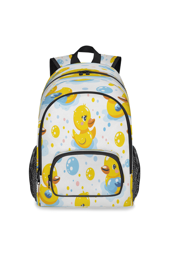 Cute Duck Laptop Backpack for Women Men, 18.3 Inch Bubble Large Computer Backpacks Fashion Teacher Nurse Bag Casual Daypack for Work Travel