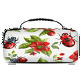 thumbnail image 1 of Herdesigns Cute Ladybugs Red Flower Carrying Case for Nintendo Switch OLED Model 2021 & Switch 2017 with 20 Game Card Slots, Portable Travel Carry Case for Accessories and Console, 1 of 8