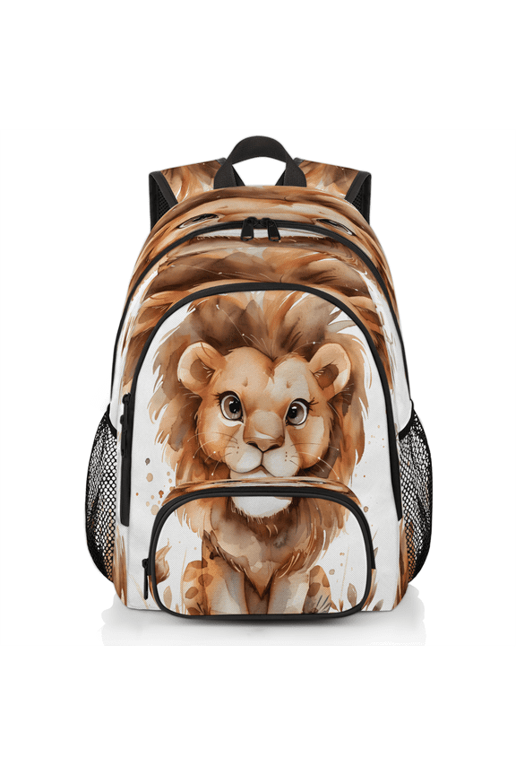 Cute Lion Laptop Backpack for Women Men, 18.3 Inch Large Computer Backpacks Fashion Teacher Nurse Bag Casual Daypack for Work Travel
