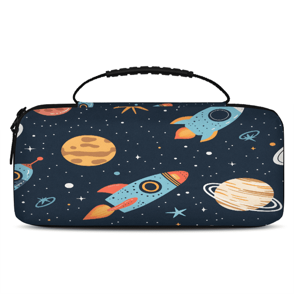 Herdesigns Cute Planet Carry Case Compatible with Nintendo Switch 2, with 20 Game Card Slots, Universe Galaxy Space Portable Travel Carrying Case Pouch for Accessories & Games