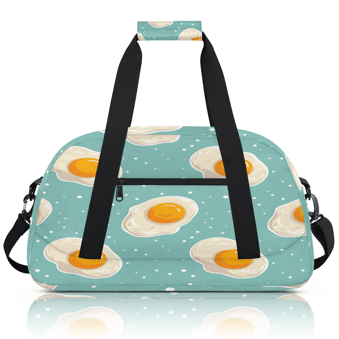 Herdesigns Cute Sports Duffle Bag for Women & Men, Eggs Gym Bag Dance Bag Overnight Bag Carry On Weekender Travel Bag